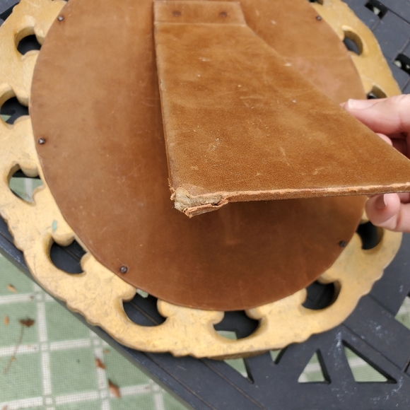 Syroco Wood Vintage Mid Century Mirror Frame Easel - Picture 7 of 9